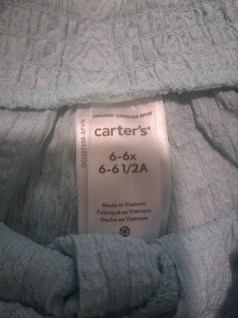 Carter's Mint Textured High-Waist Women's Shorts